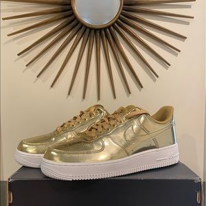 Gold Nike Air Force 1
